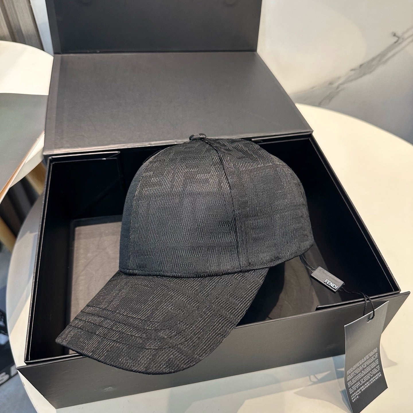 Brown, Black and Blue Cap