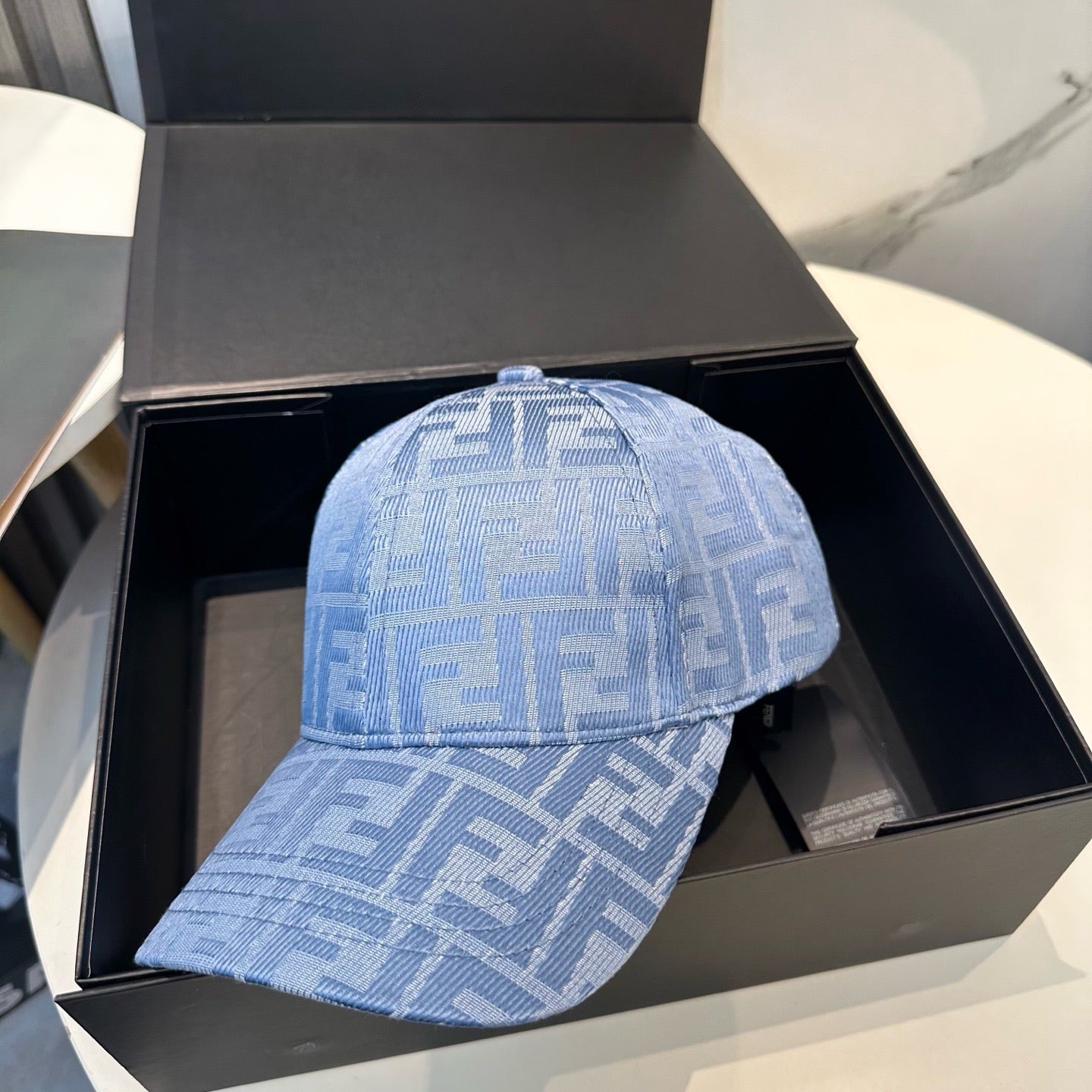 Brown, Black and Blue Cap