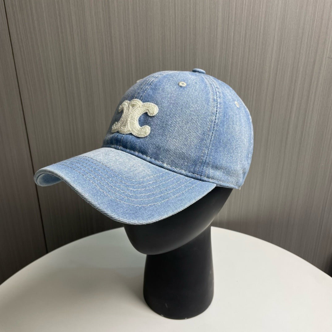 Light Blue, Blue and Charcoal Cap - FashionHype.xyz