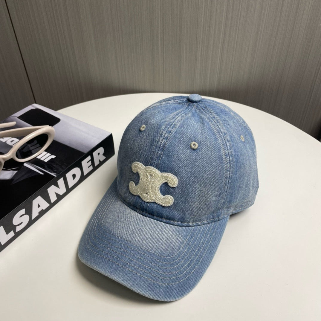Light Blue, Blue and Charcoal Cap - FashionHype.xyz