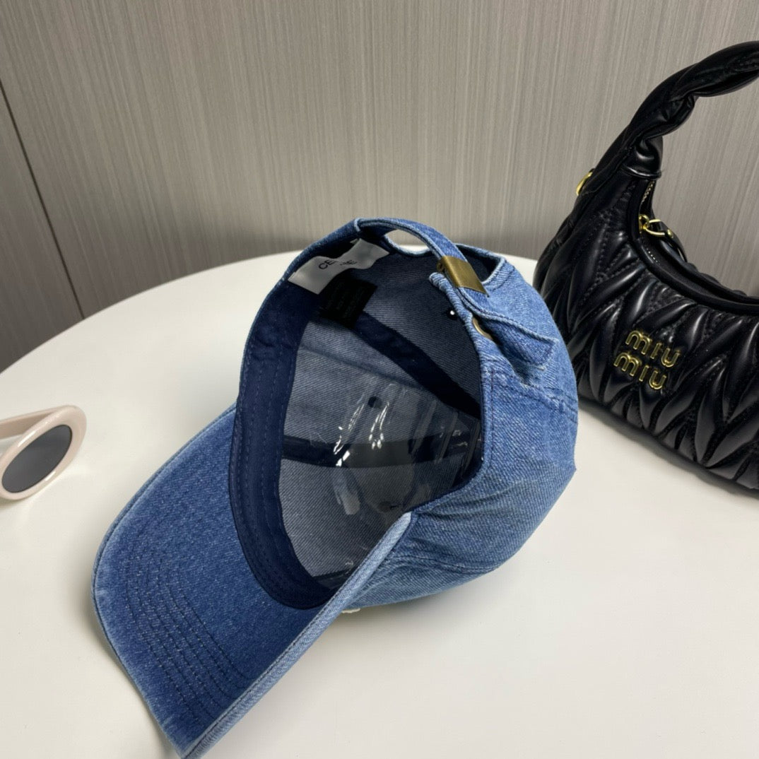 Light Blue, Blue and Charcoal Cap - FashionHype.xyz