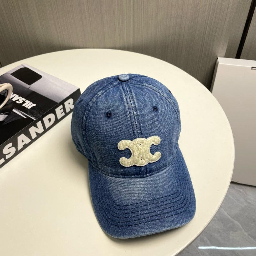 Light Blue, Blue and Charcoal Cap - FashionHype.xyz