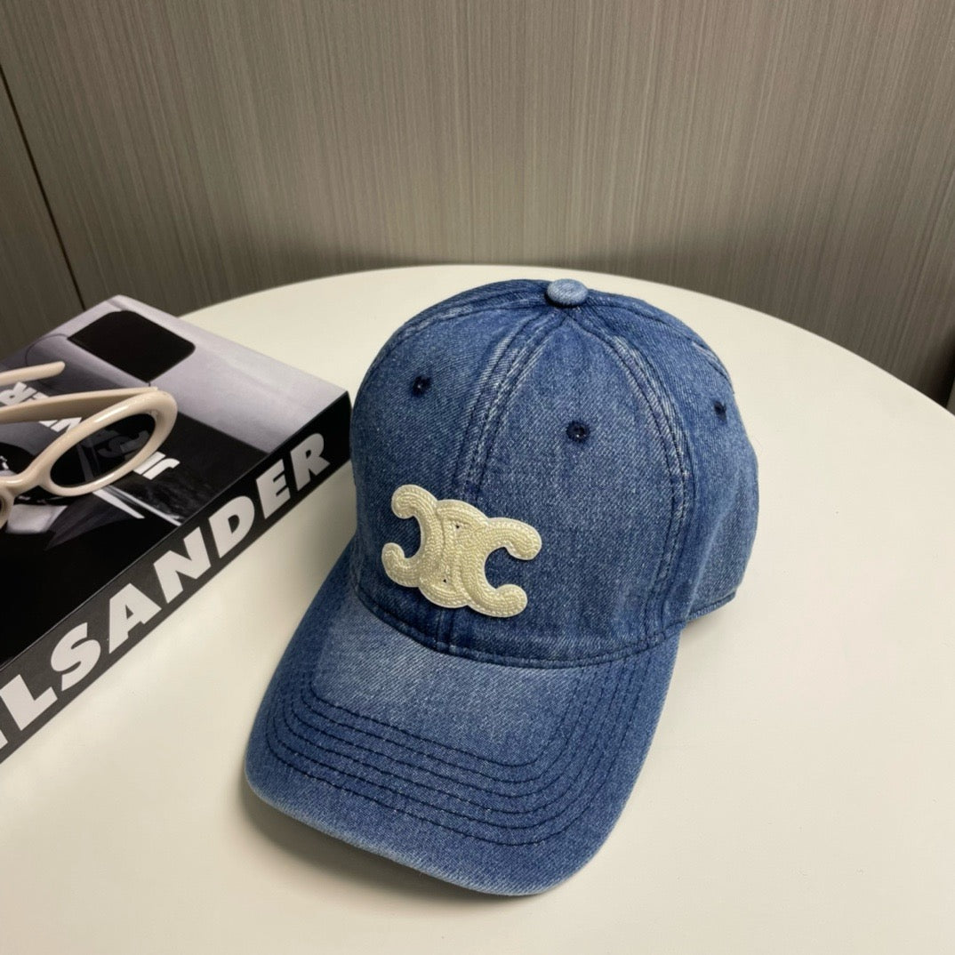 Light Blue, Blue and Charcoal Cap - FashionHype.xyz