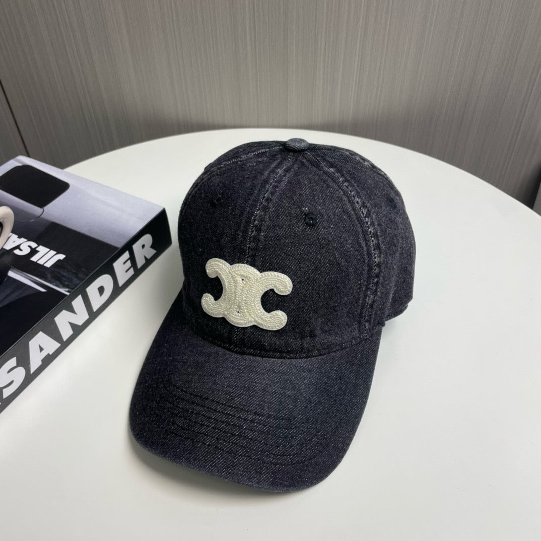 Light Blue, Blue and Charcoal Cap - FashionHype.xyz