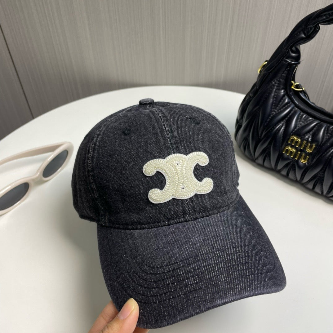 Light Blue, Blue and Charcoal Cap - FashionHype.xyz