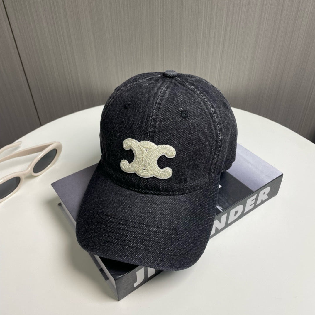 Light Blue, Blue and Charcoal Cap - FashionHype.xyz