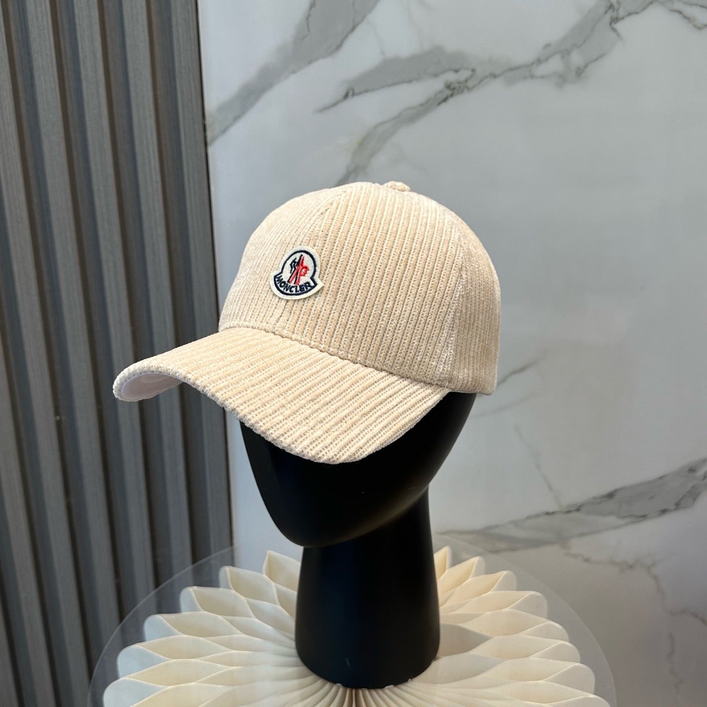Cream, Camel, Light Grey and Black Cap - FashionHype.xyz