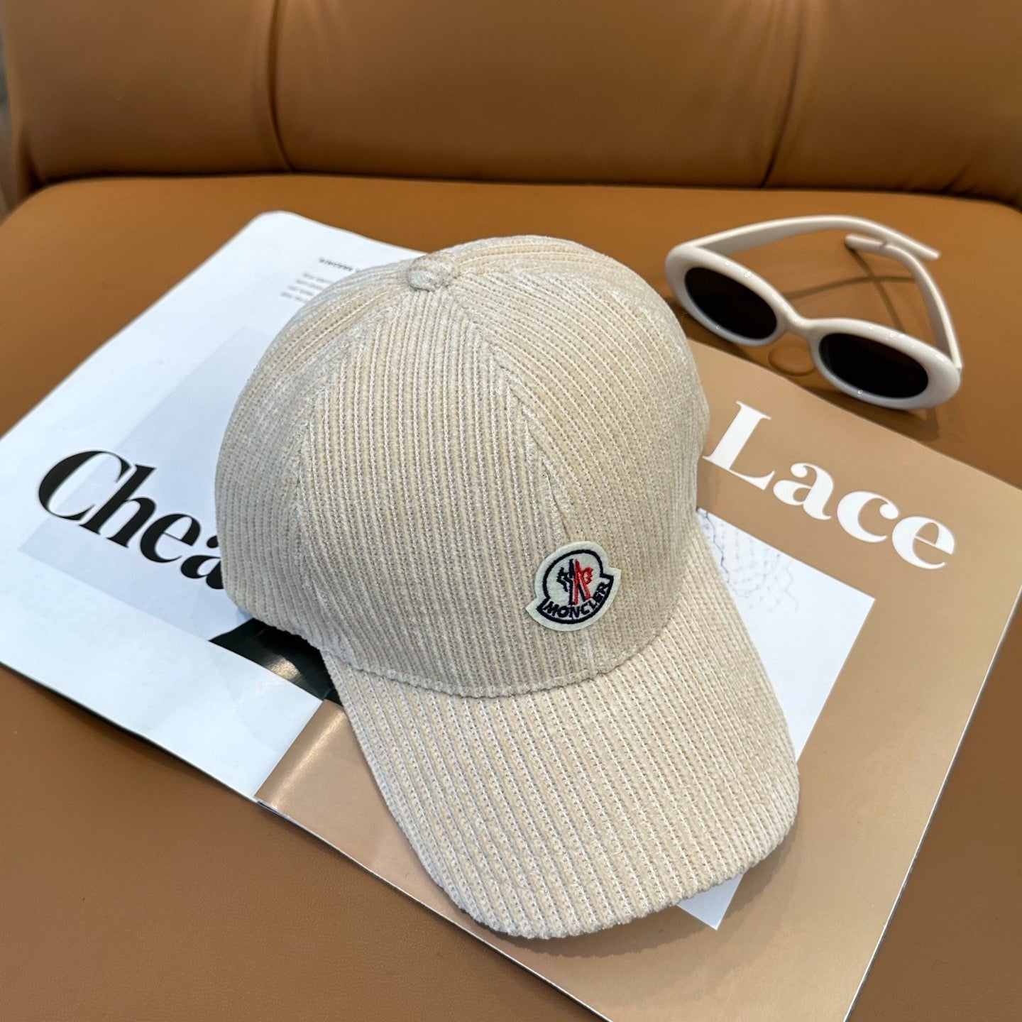 Cream, Camel, Light Grey and Black Cap - FashionHype.xyz