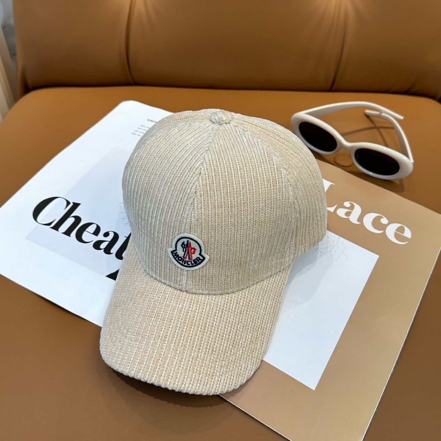 Cream, Camel, Light Grey and Black Cap - FashionHype.xyz