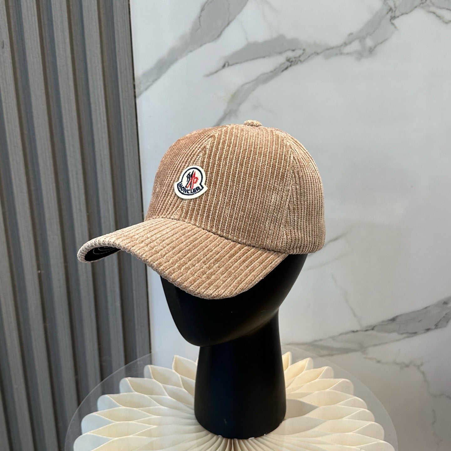 Cream, Camel, Light Grey and Black Cap - FashionHype.xyz