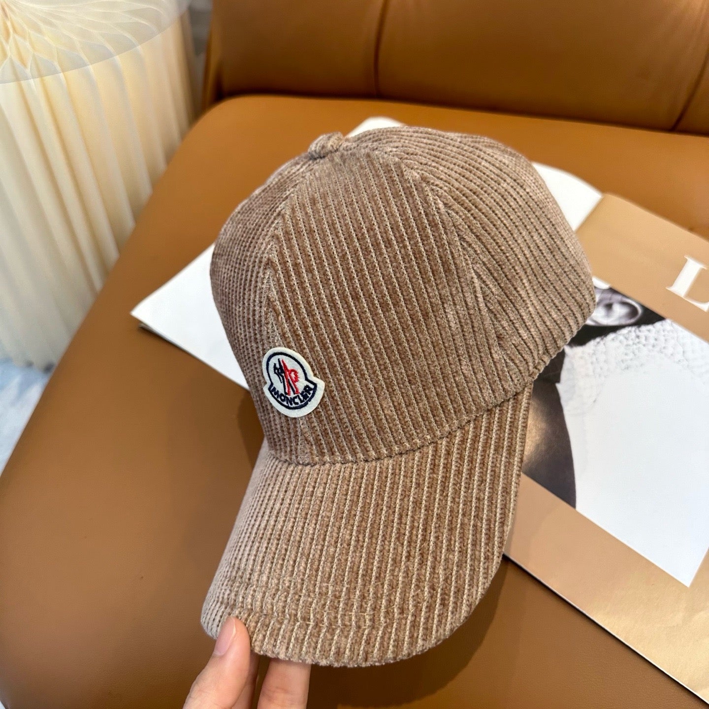 Cream, Camel, Light Grey and Black Cap - FashionHype.xyz