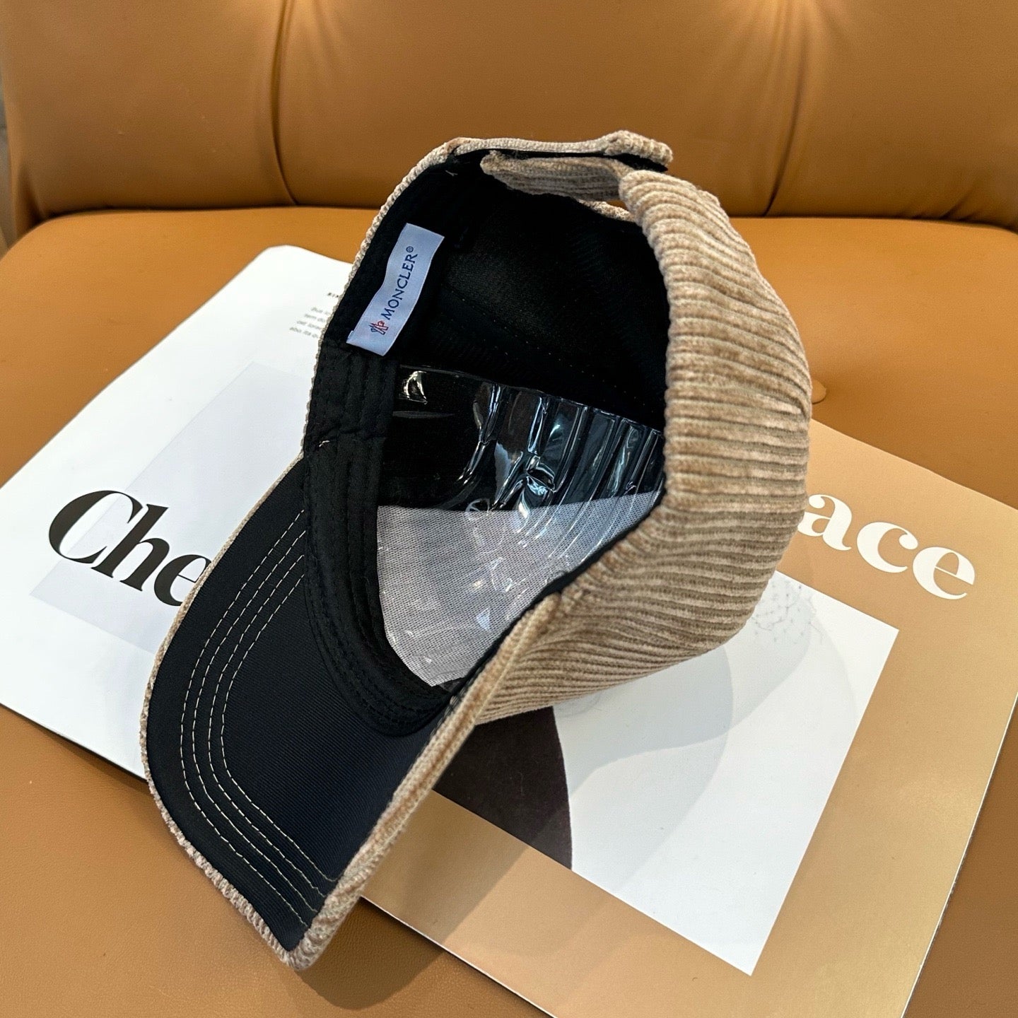 Cream, Camel, Light Grey and Black Cap - FashionHype.xyz