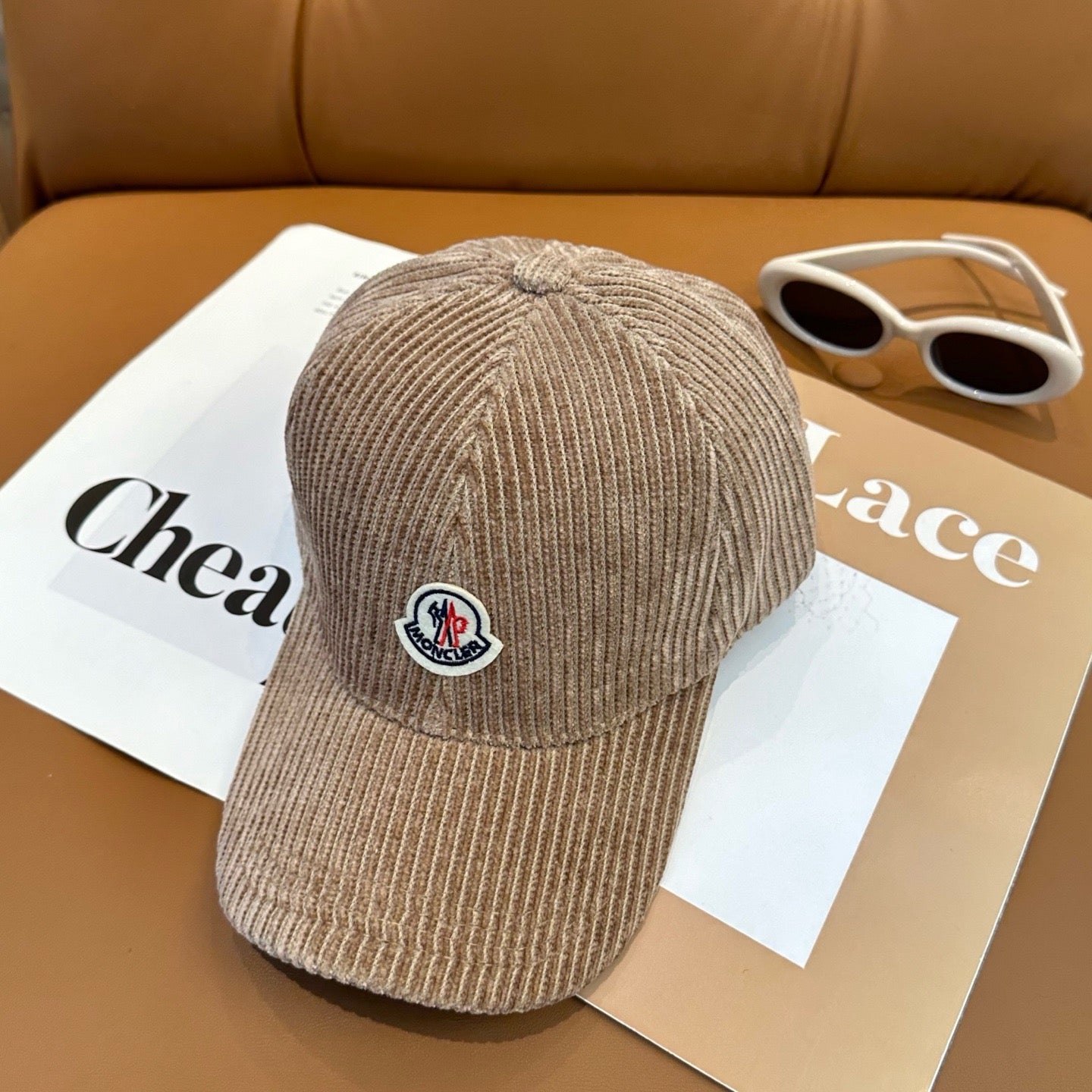 Cream, Camel, Light Grey and Black Cap - FashionHype.xyz