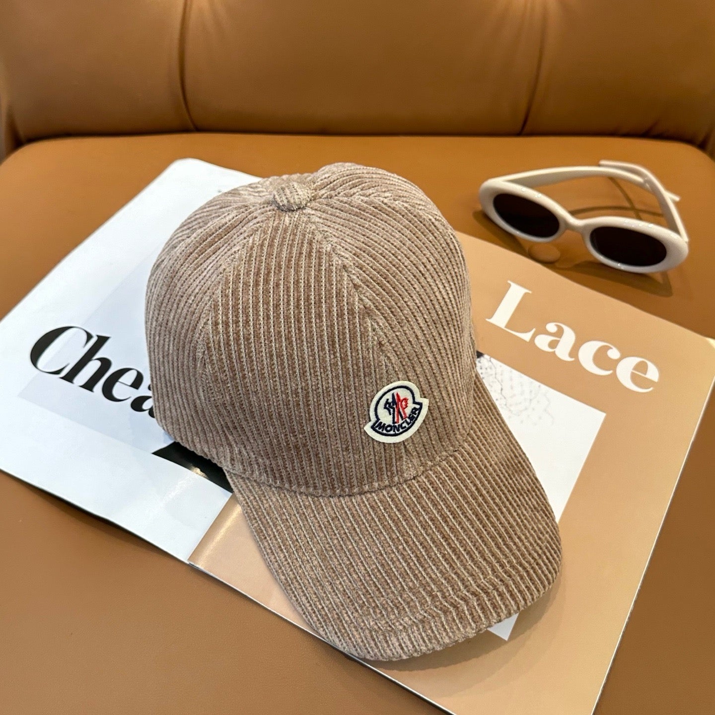 Cream, Camel, Light Grey and Black Cap - FashionHype.xyz