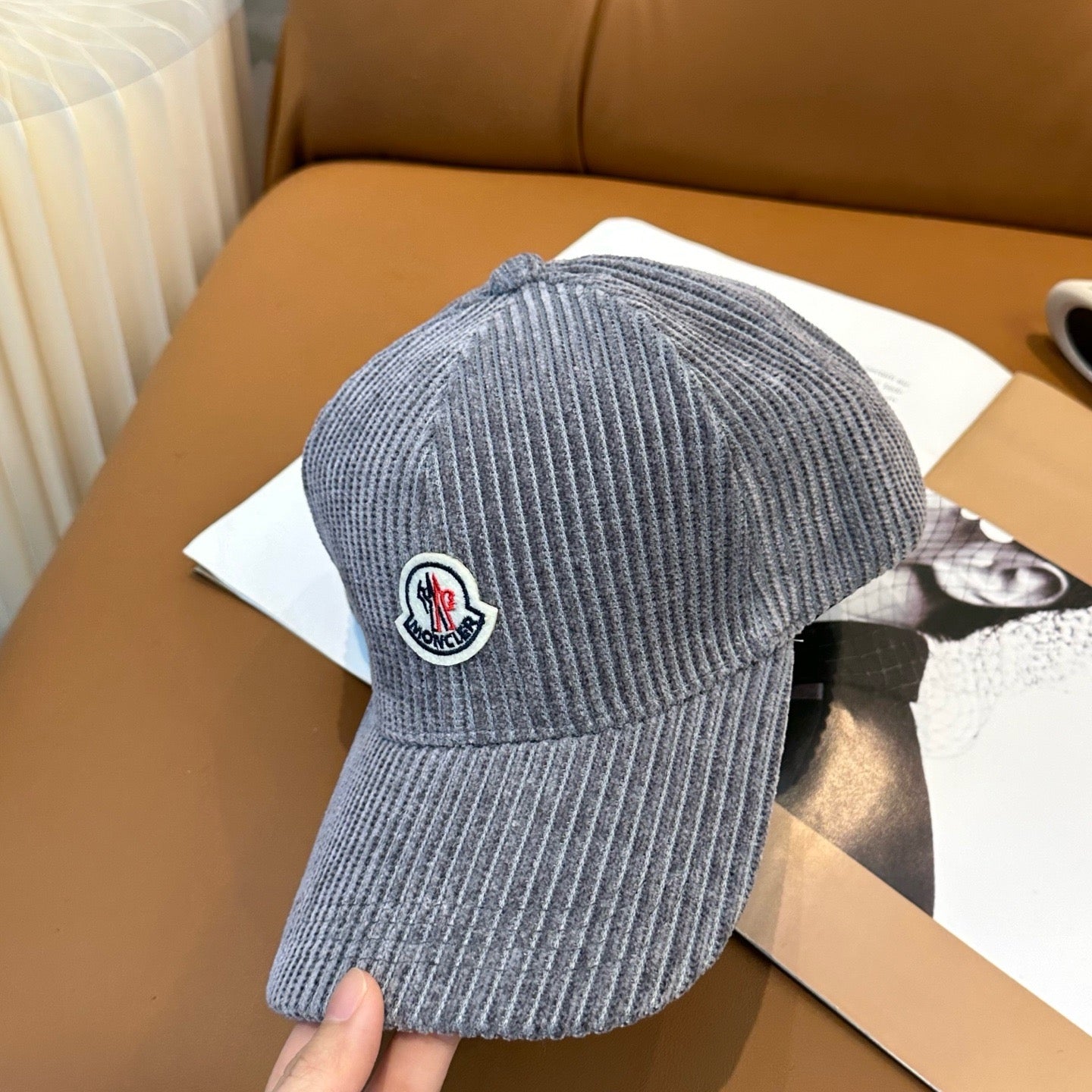 Cream, Camel, Light Grey and Black Cap - FashionHype.xyz