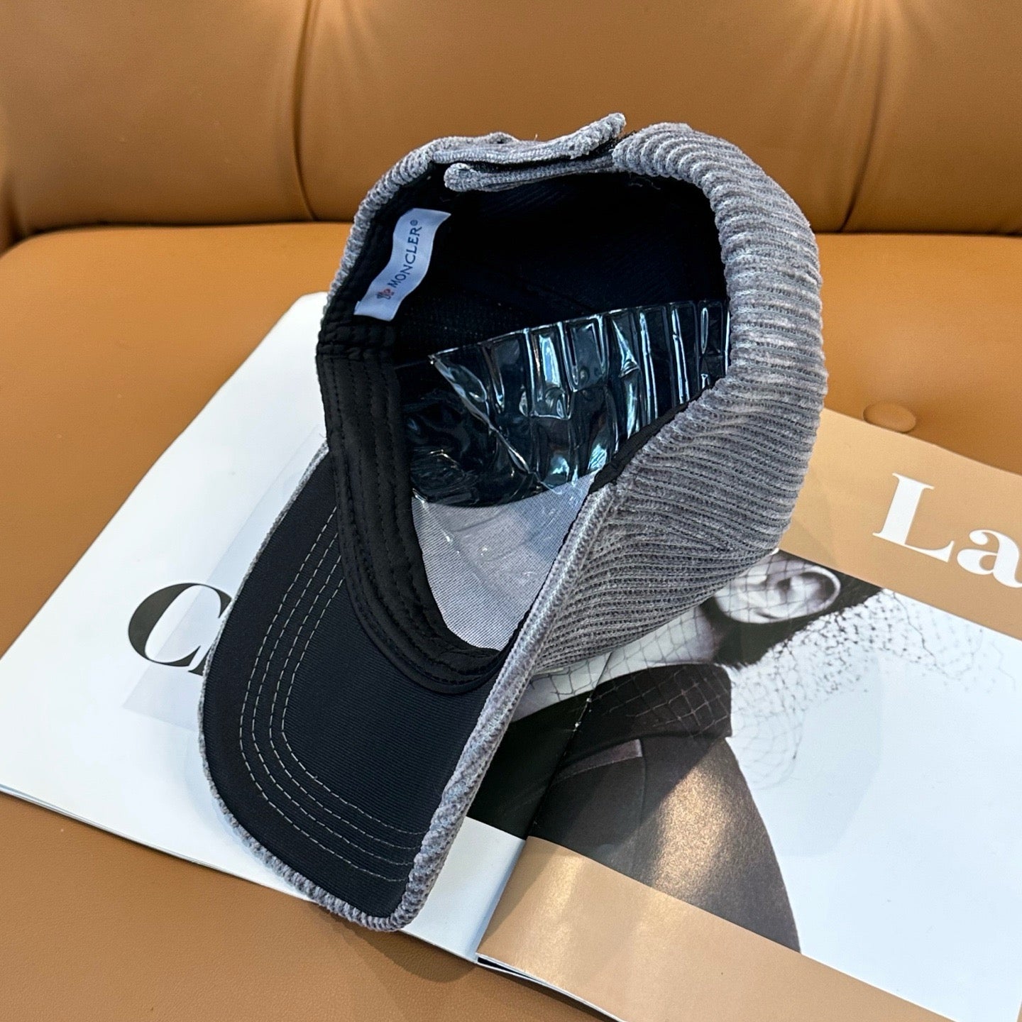 Cream, Camel, Light Grey and Black Cap - FashionHype.xyz