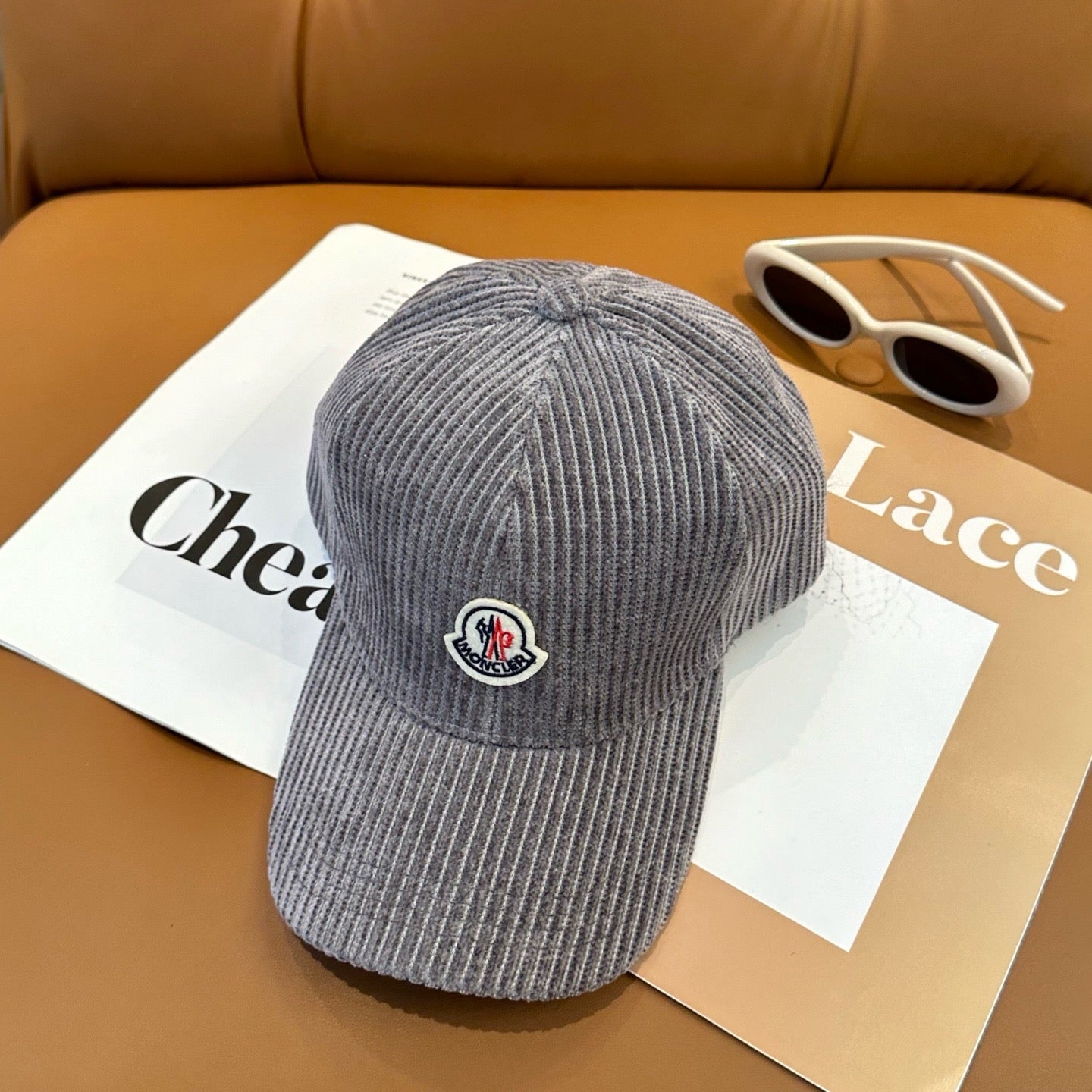 Cream, Camel, Light Grey and Black Cap - FashionHype.xyz