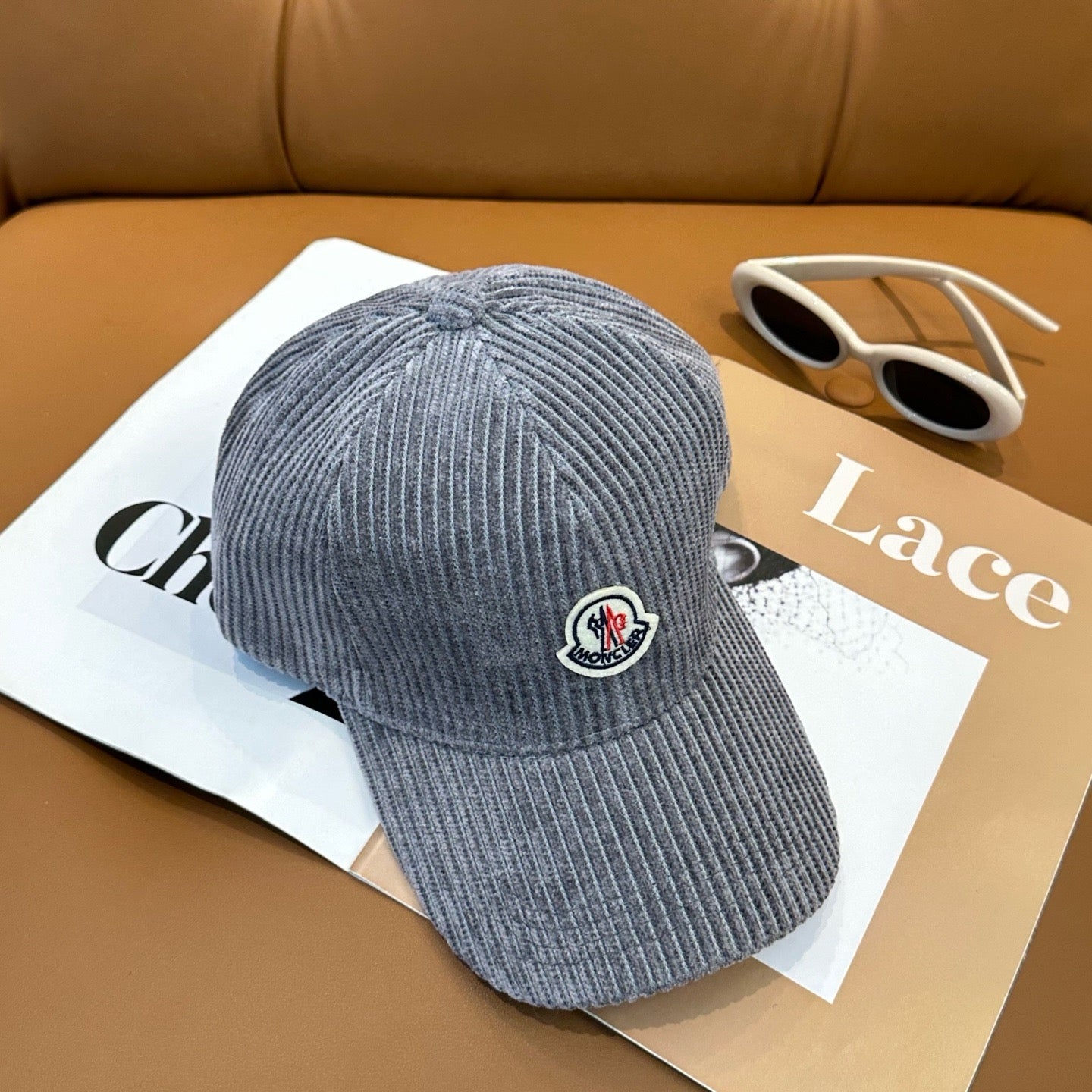 Cream, Camel, Light Grey and Black Cap - FashionHype.xyz