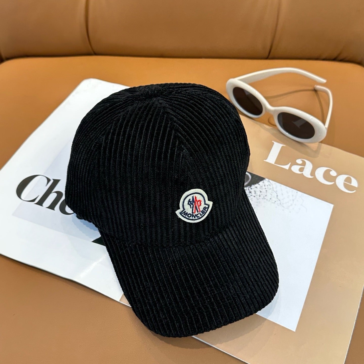 Cream, Camel, Light Grey and Black Cap - FashionHype.xyz