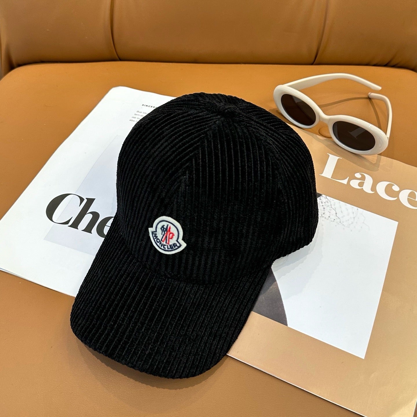 Cream, Camel, Light Grey and Black Cap - FashionHype.xyz