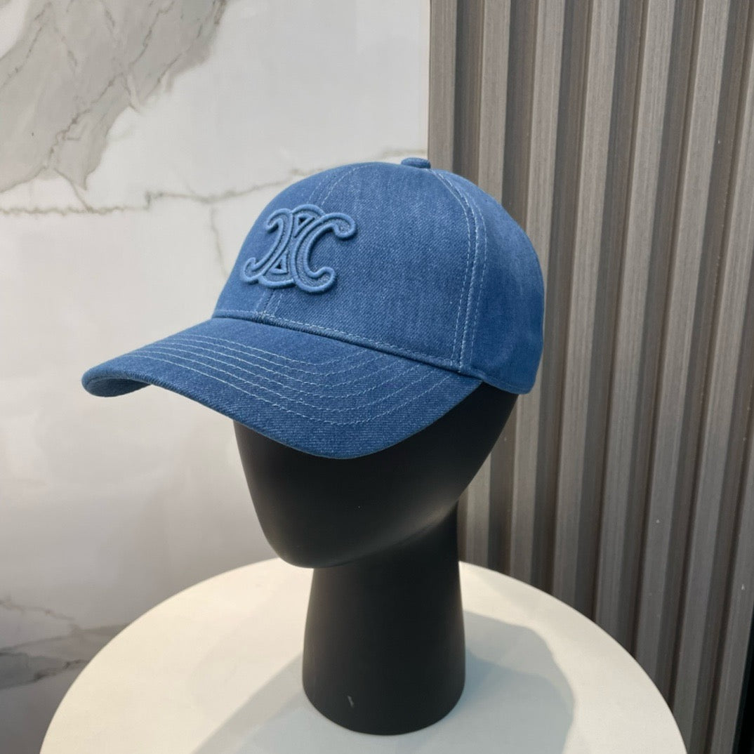 Blue, Navy, and Beige cap