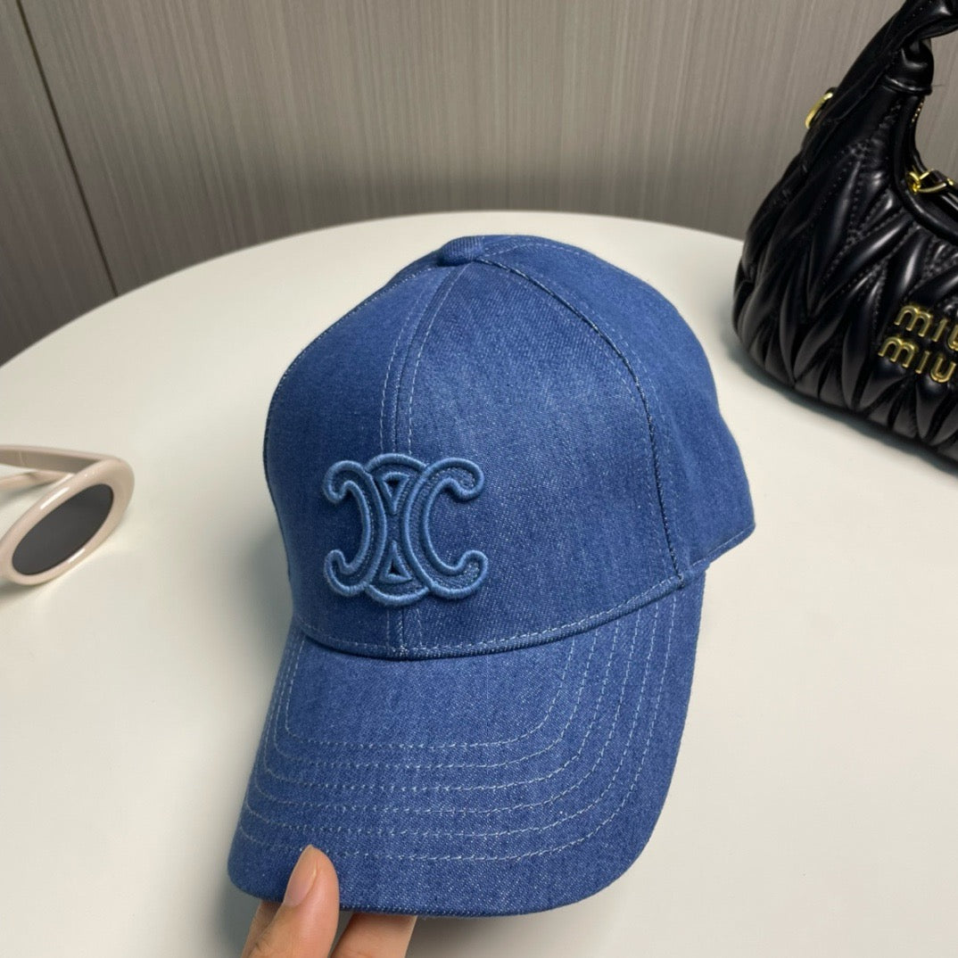 Blue, Navy, and Beige cap