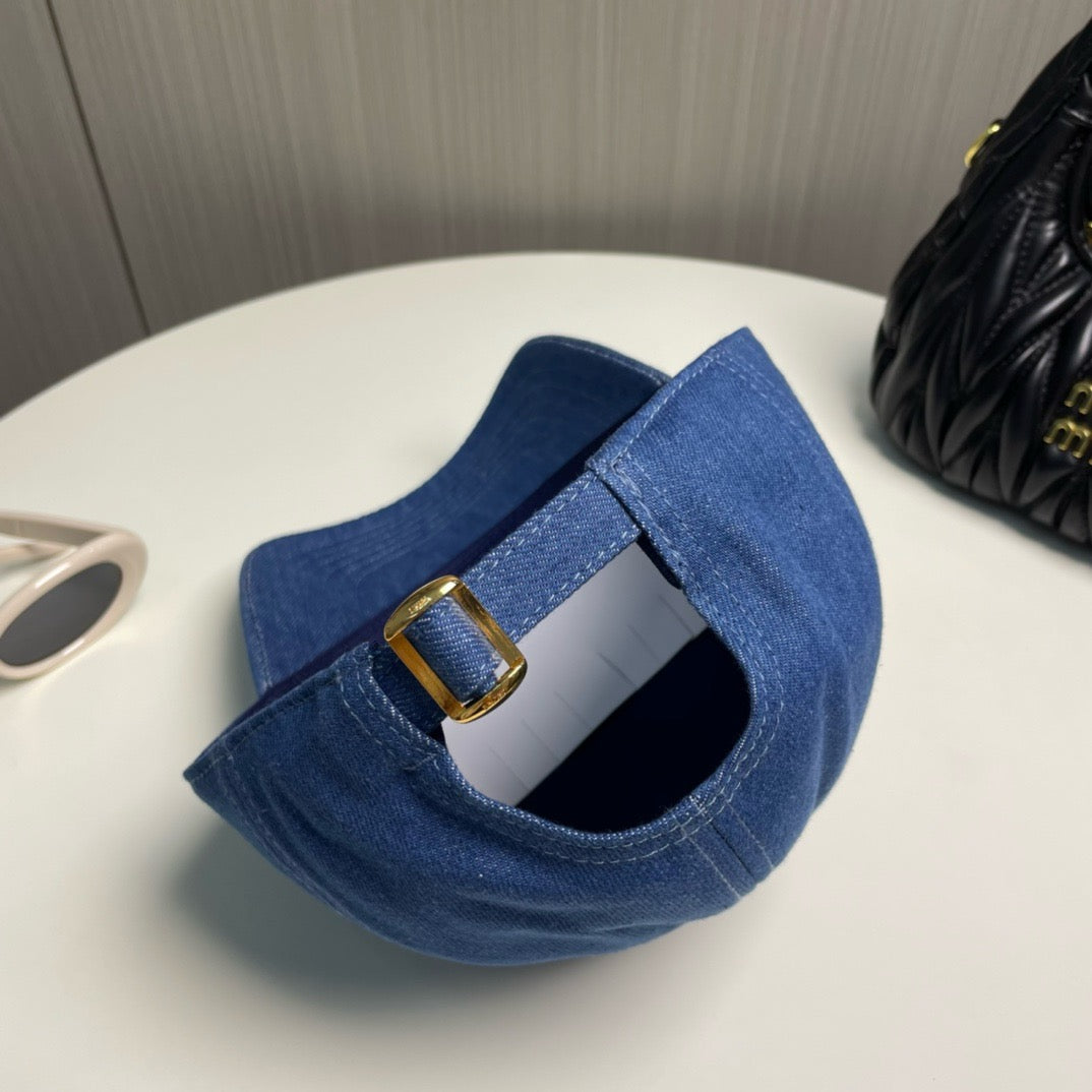 Blue, Navy, and Beige cap