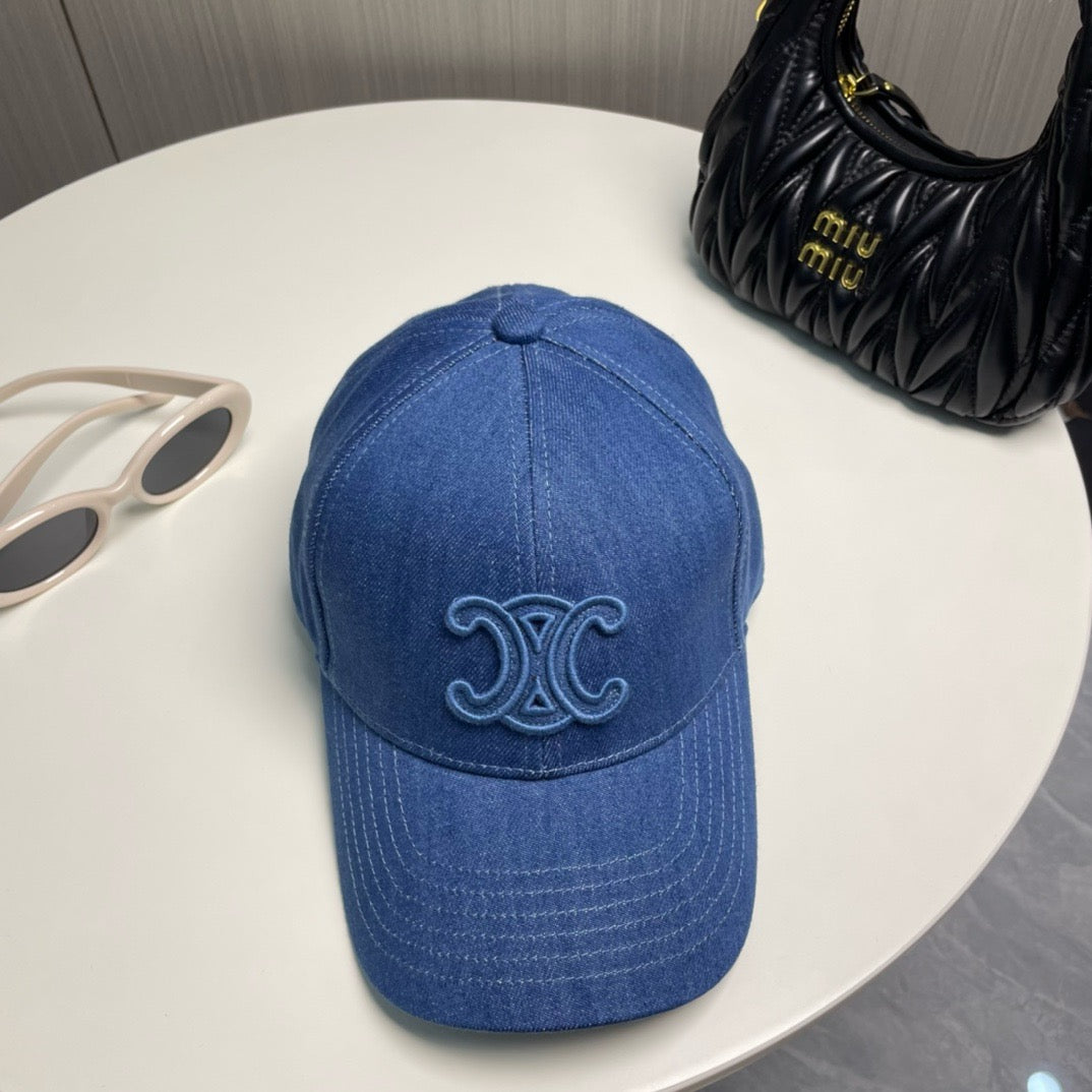 Blue, Navy, and Beige cap