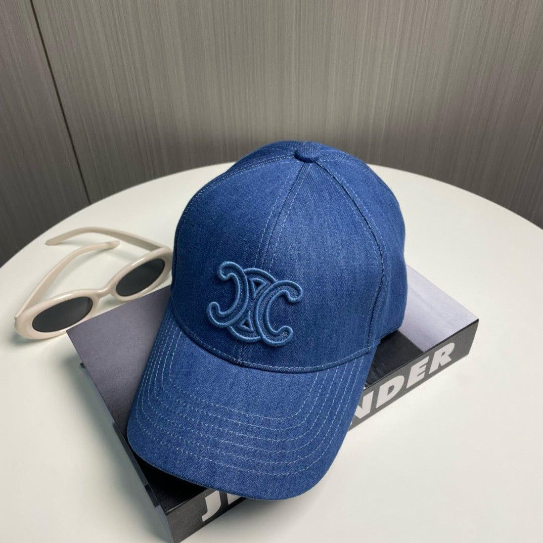 Blue, Navy, and Beige cap