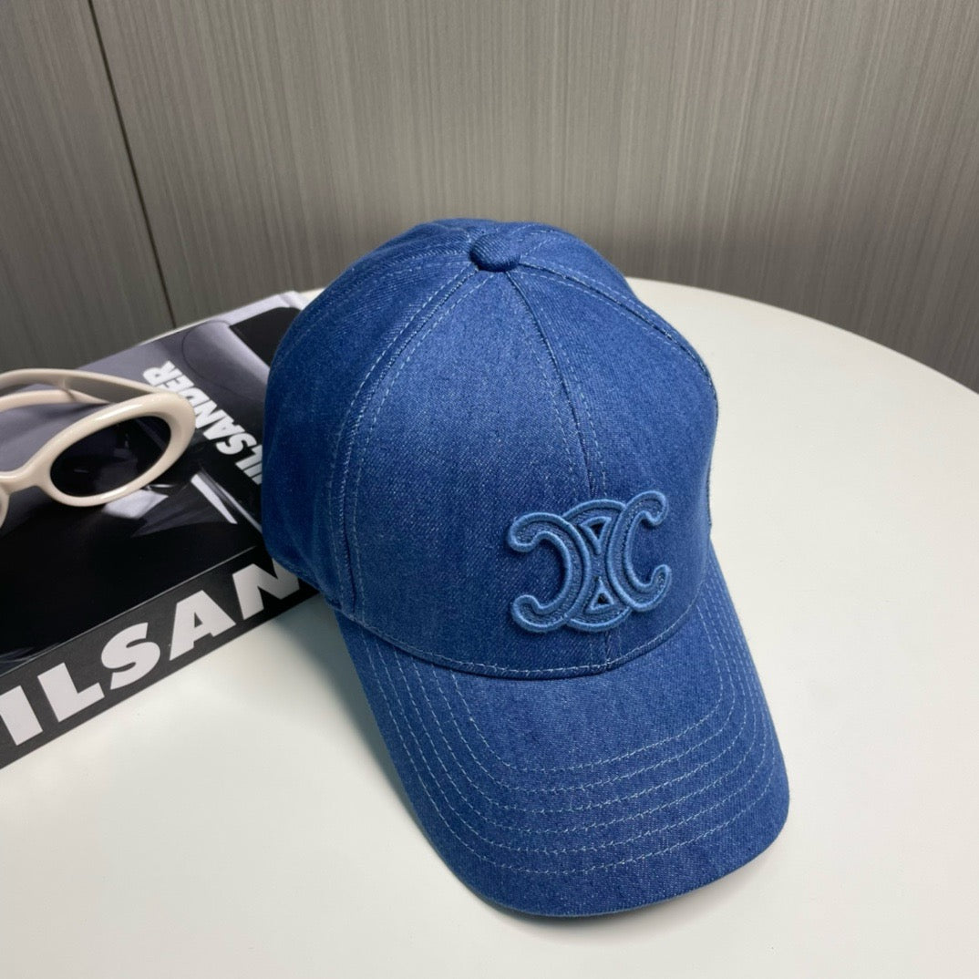 Blue, Navy, and Beige cap