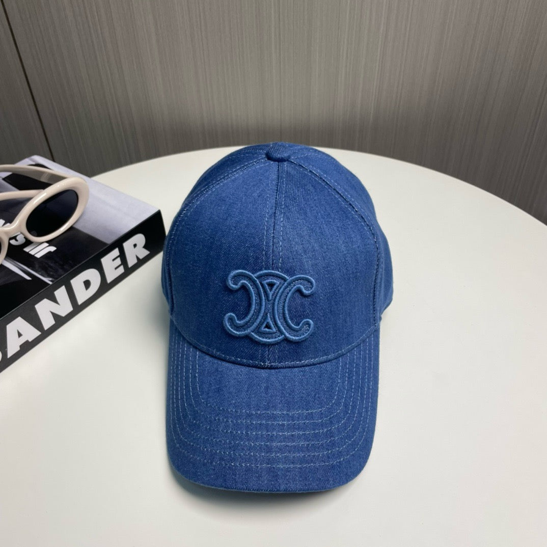 Blue, Navy, and Beige cap