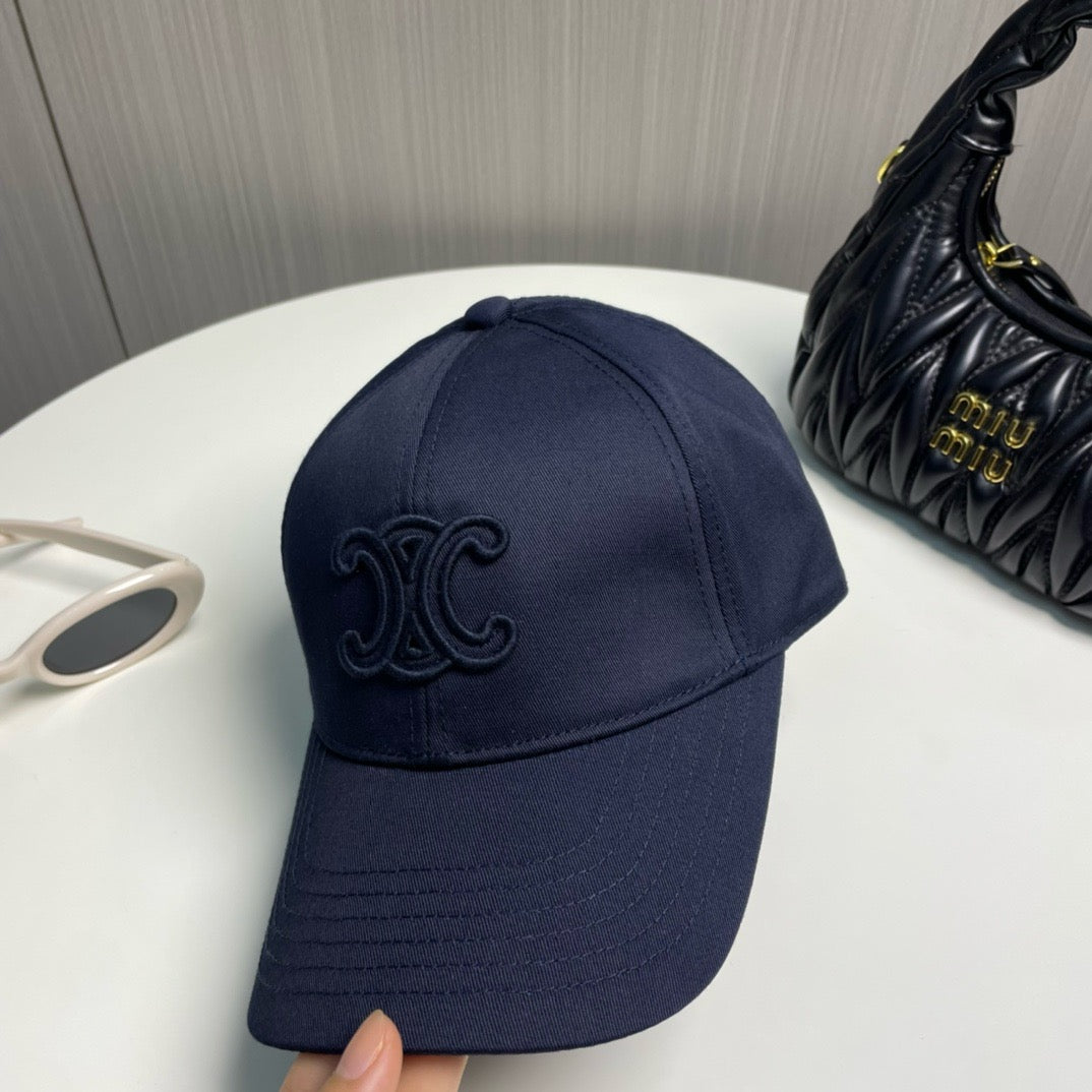 Blue, Navy, and Beige cap