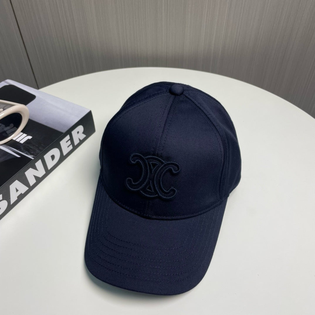 Blue, Navy, and Beige cap