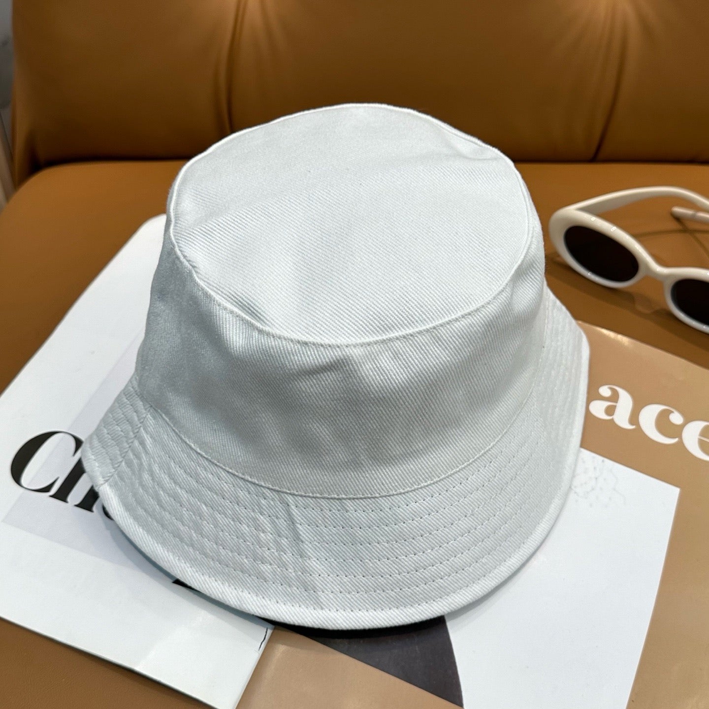 White, Black and Blue Hat