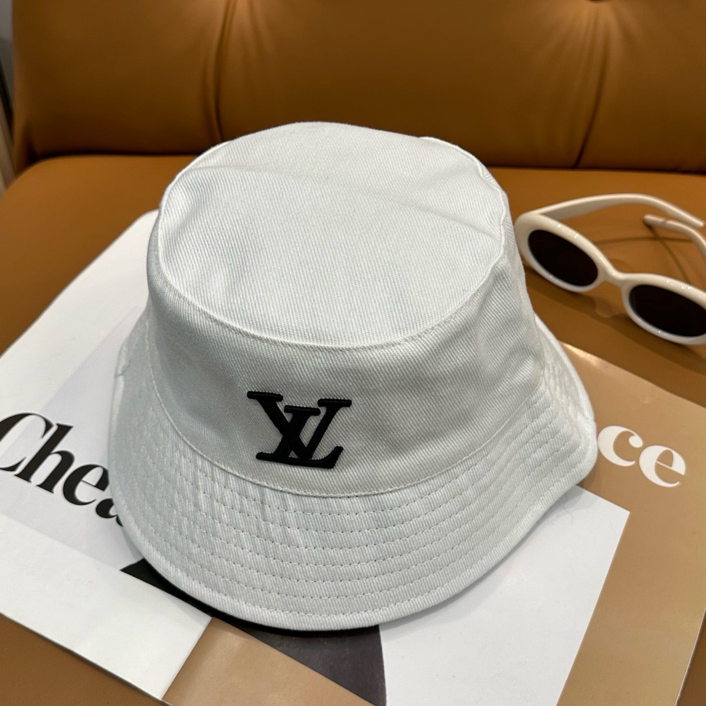 White, Black and Blue Hat