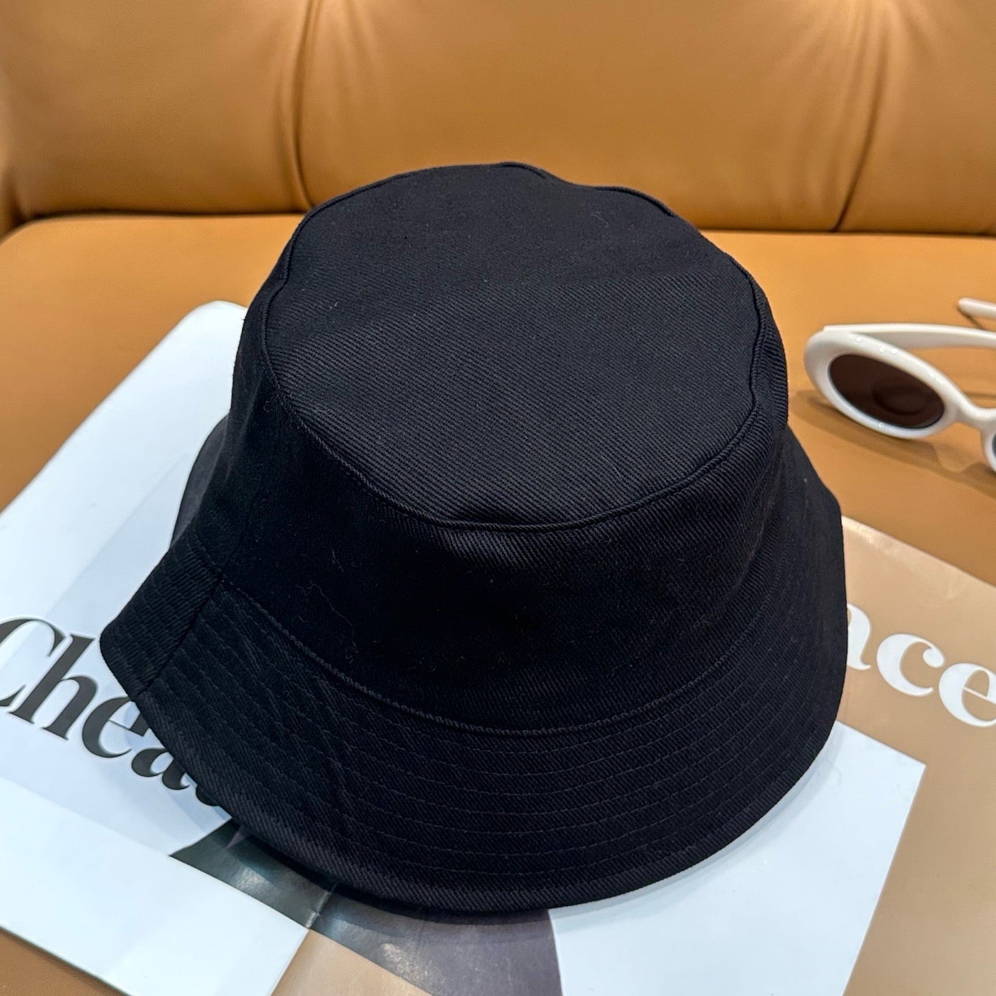 White, Black and Blue Hat