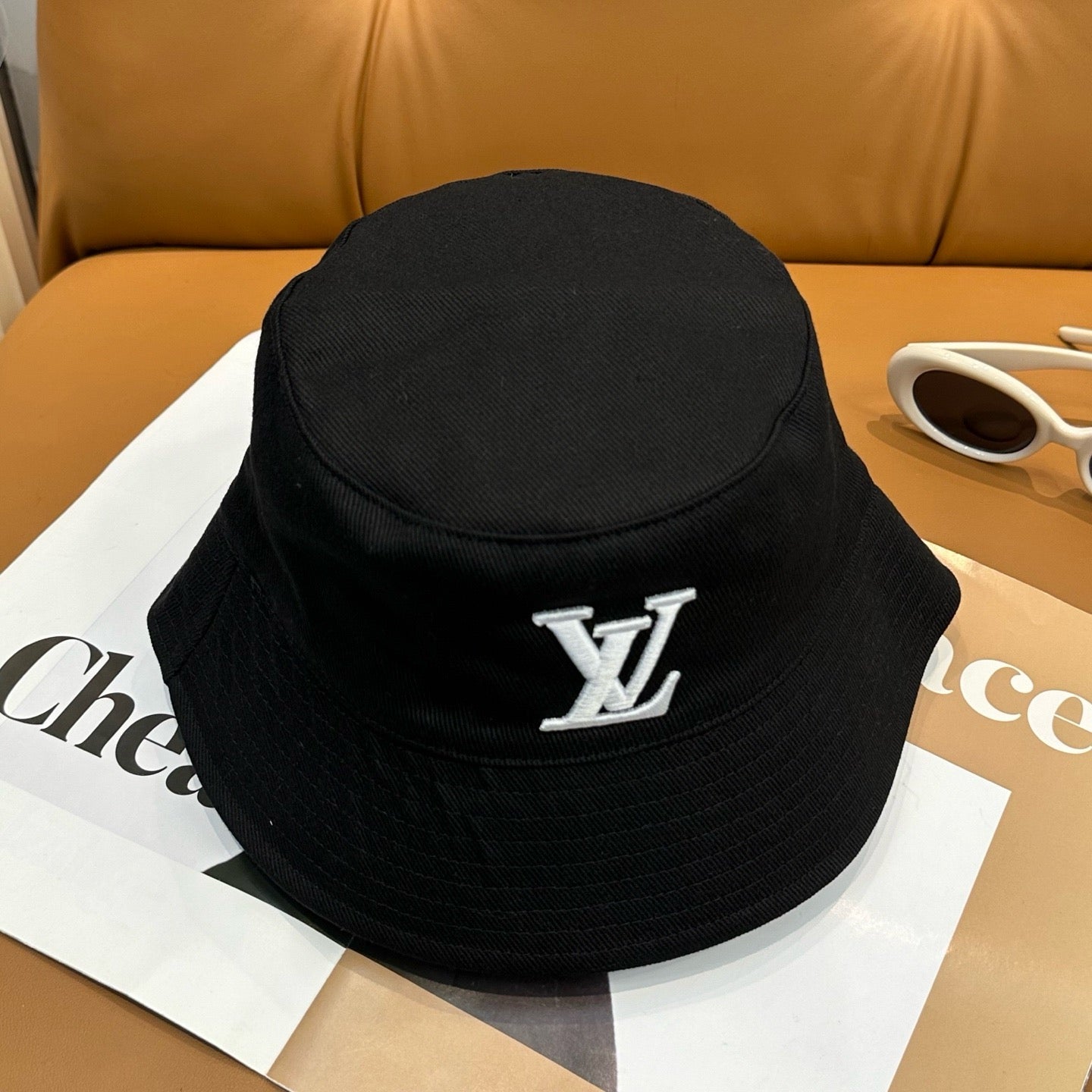 White, Black and Blue Hat