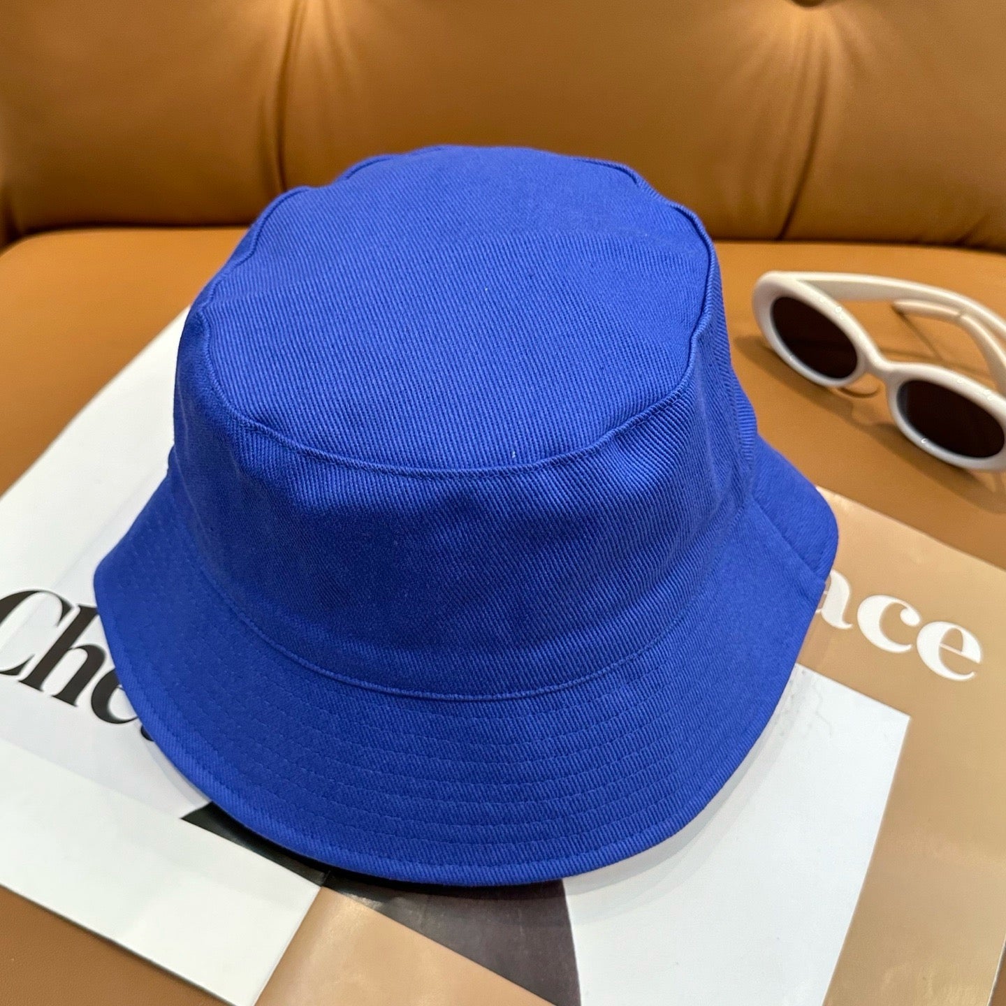 White, Black and Blue Hat