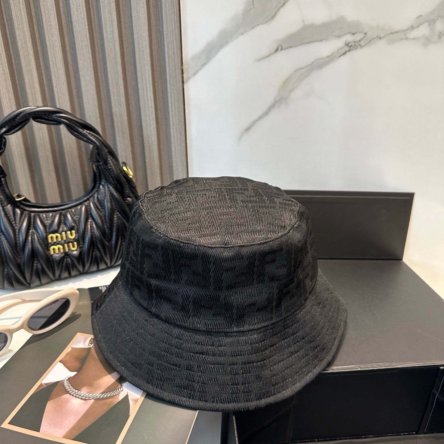 Black and Orange Hat