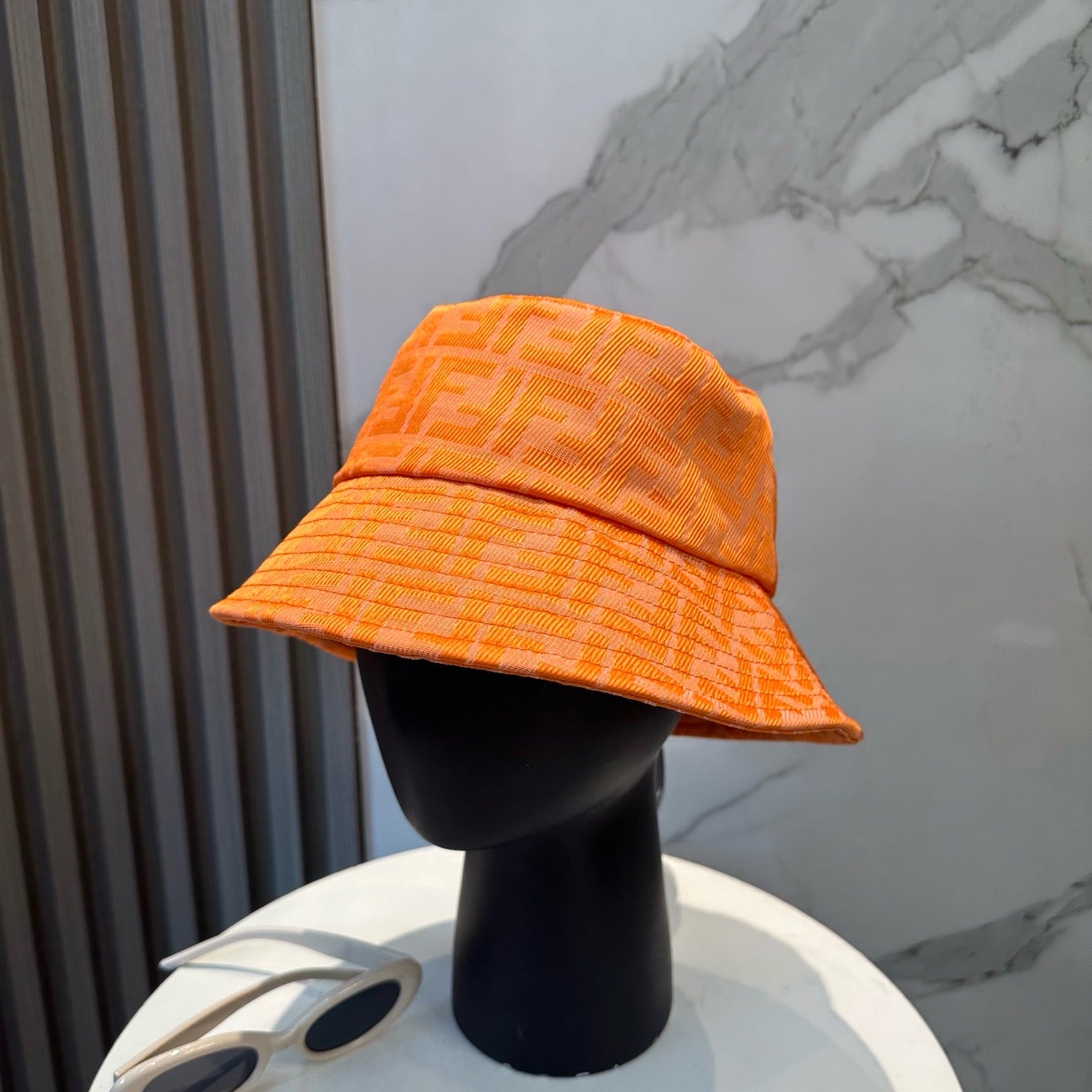 Black and Orange Hat