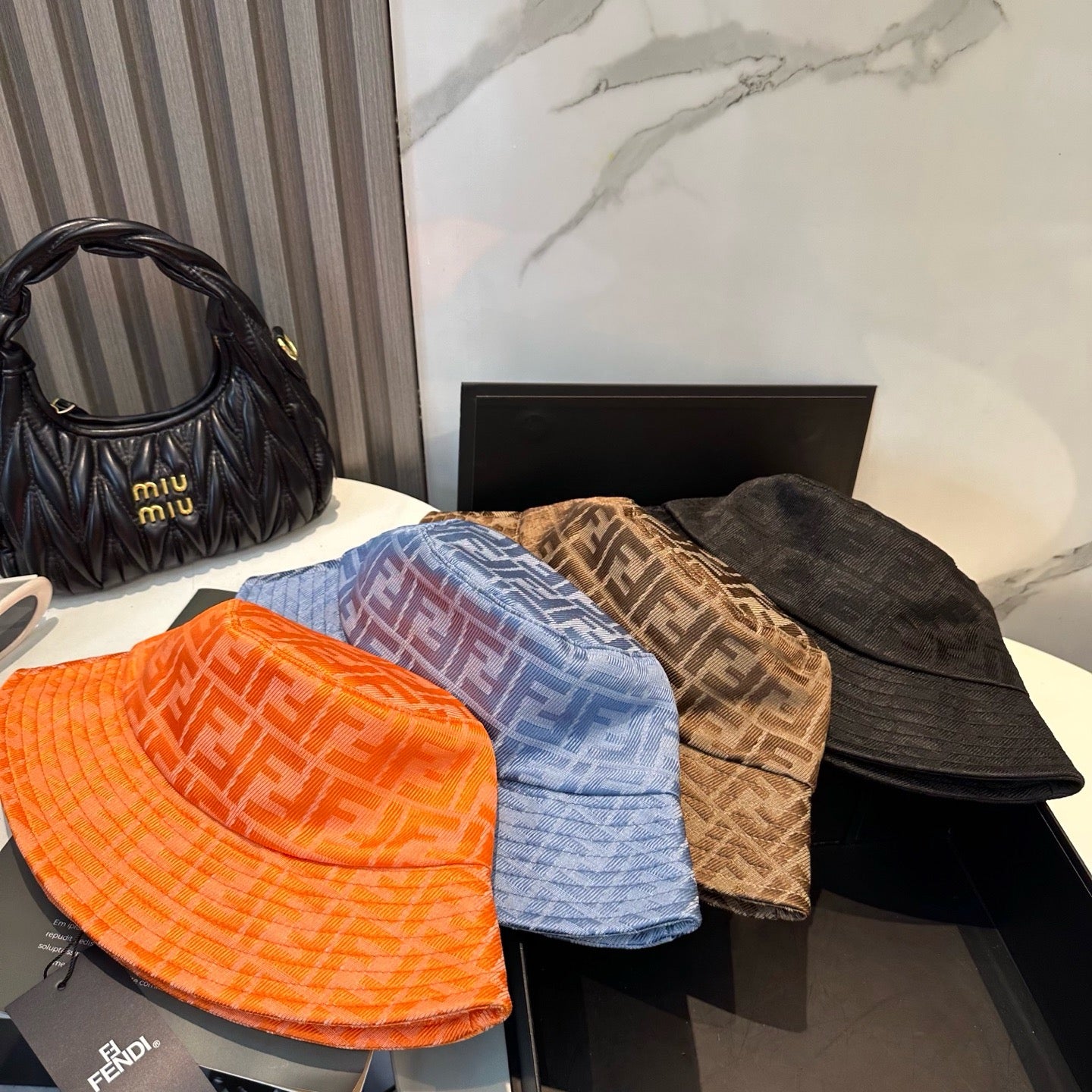Black and Orange Hat