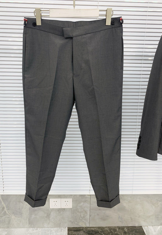 Grey, Navy and Black Suit Pant - FashionHype.xyz