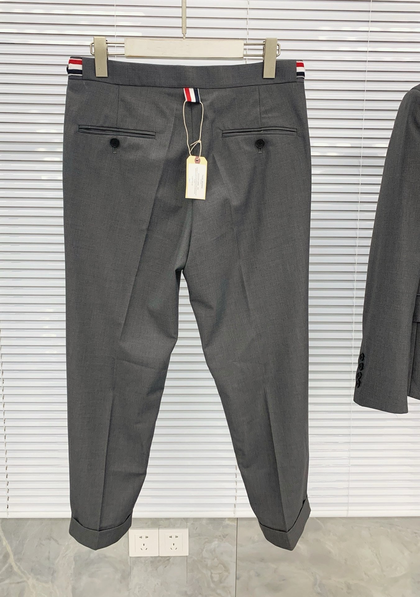 Grey, Navy and Black Suit Pant - FashionHype.xyz