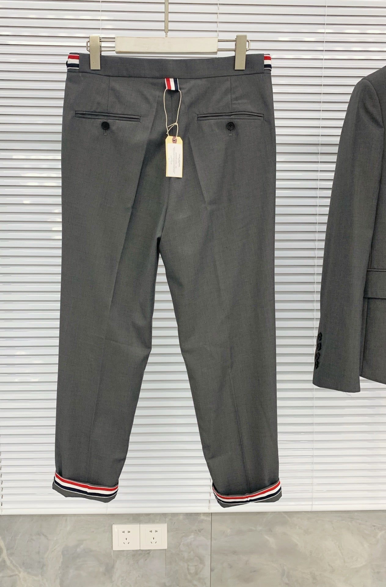 Grey, Navy and Black Suit Pant - FashionHype.xyz