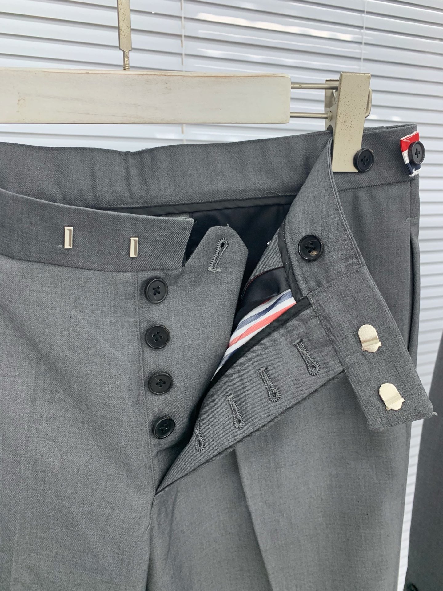 Grey, Navy and Black Suit Pant - FashionHype.xyz