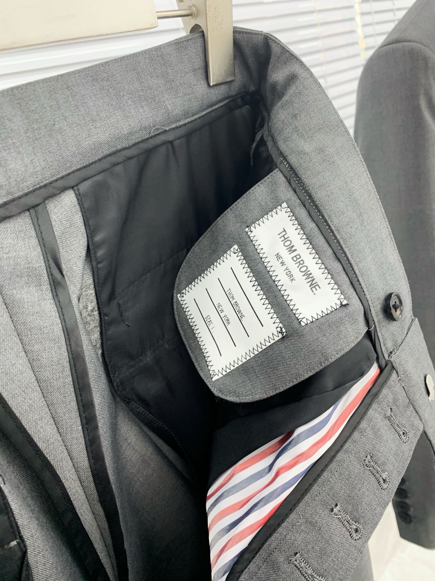 Grey, Navy and Black Suit Pant - FashionHype.xyz