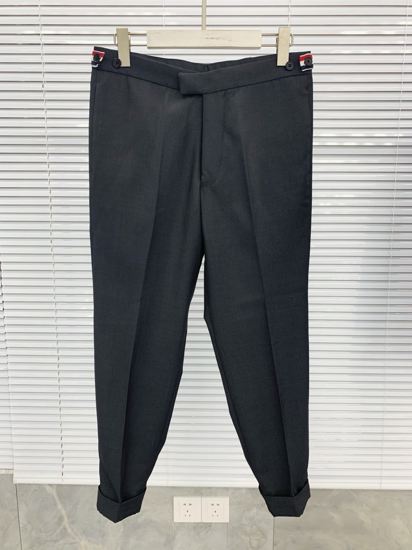 Grey, Navy and Black Suit Pant - FashionHype.xyz