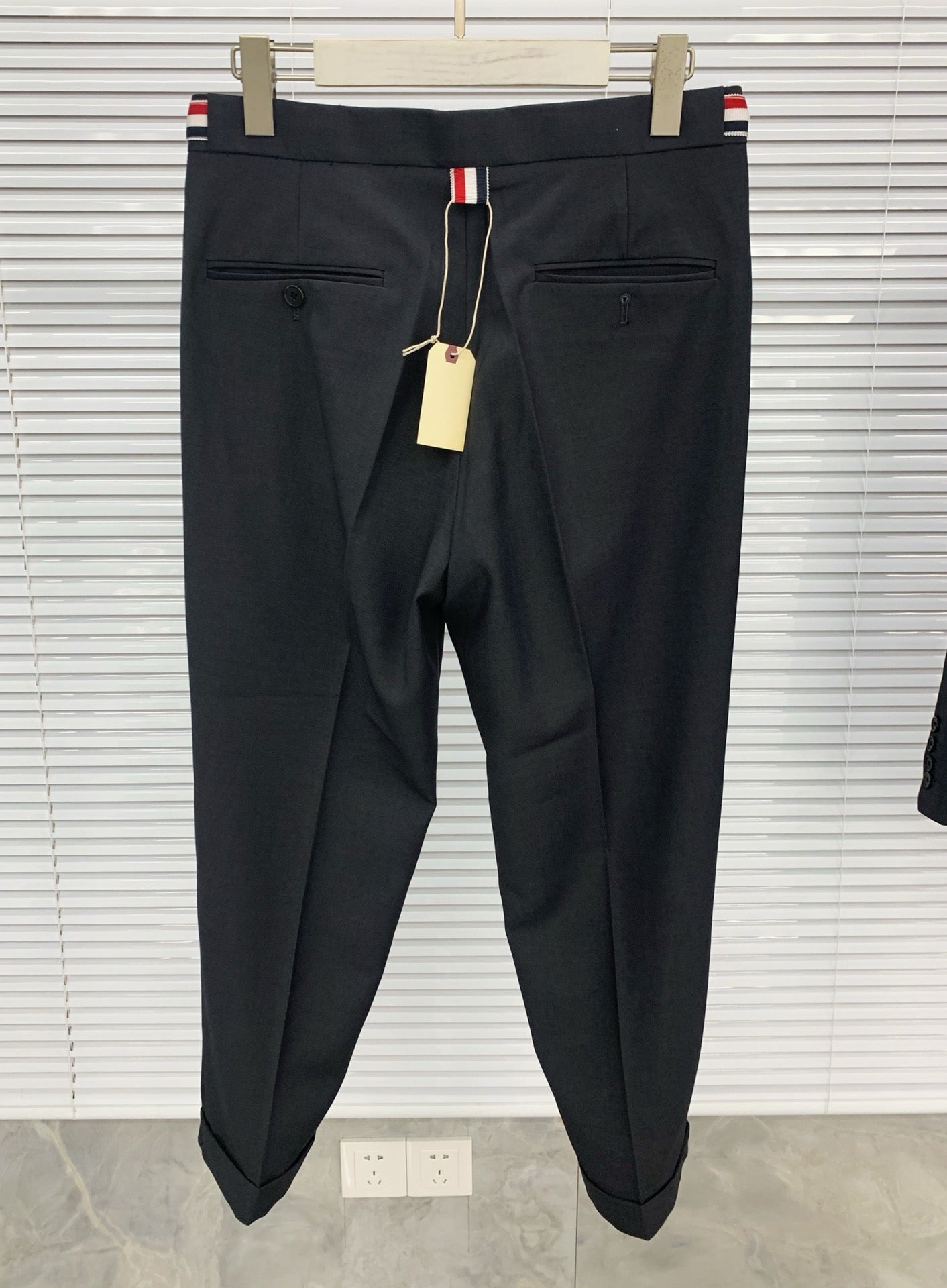Grey, Navy and Black Suit Pant - FashionHype.xyz