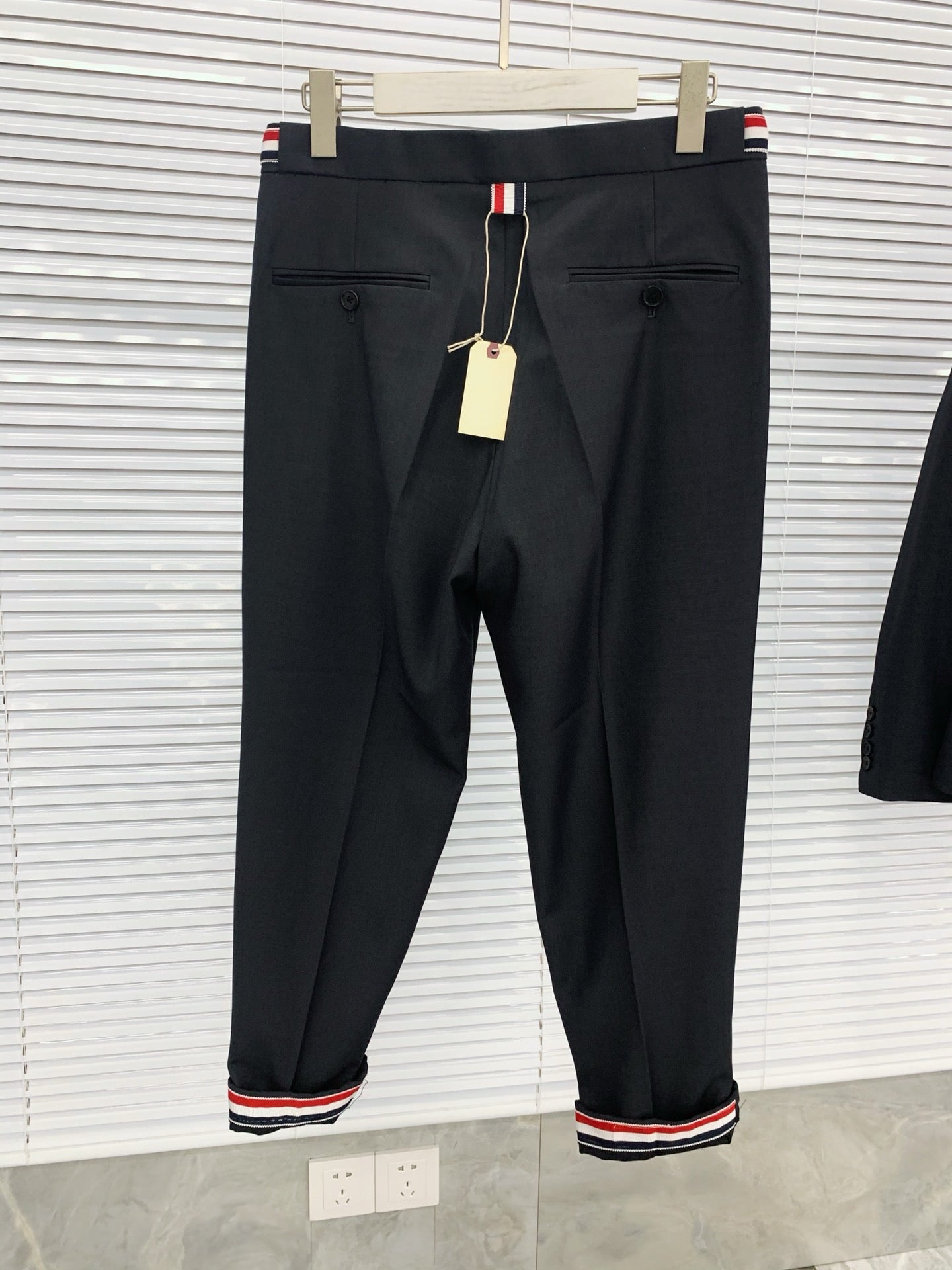 Grey, Navy and Black Suit Pant - FashionHype.xyz