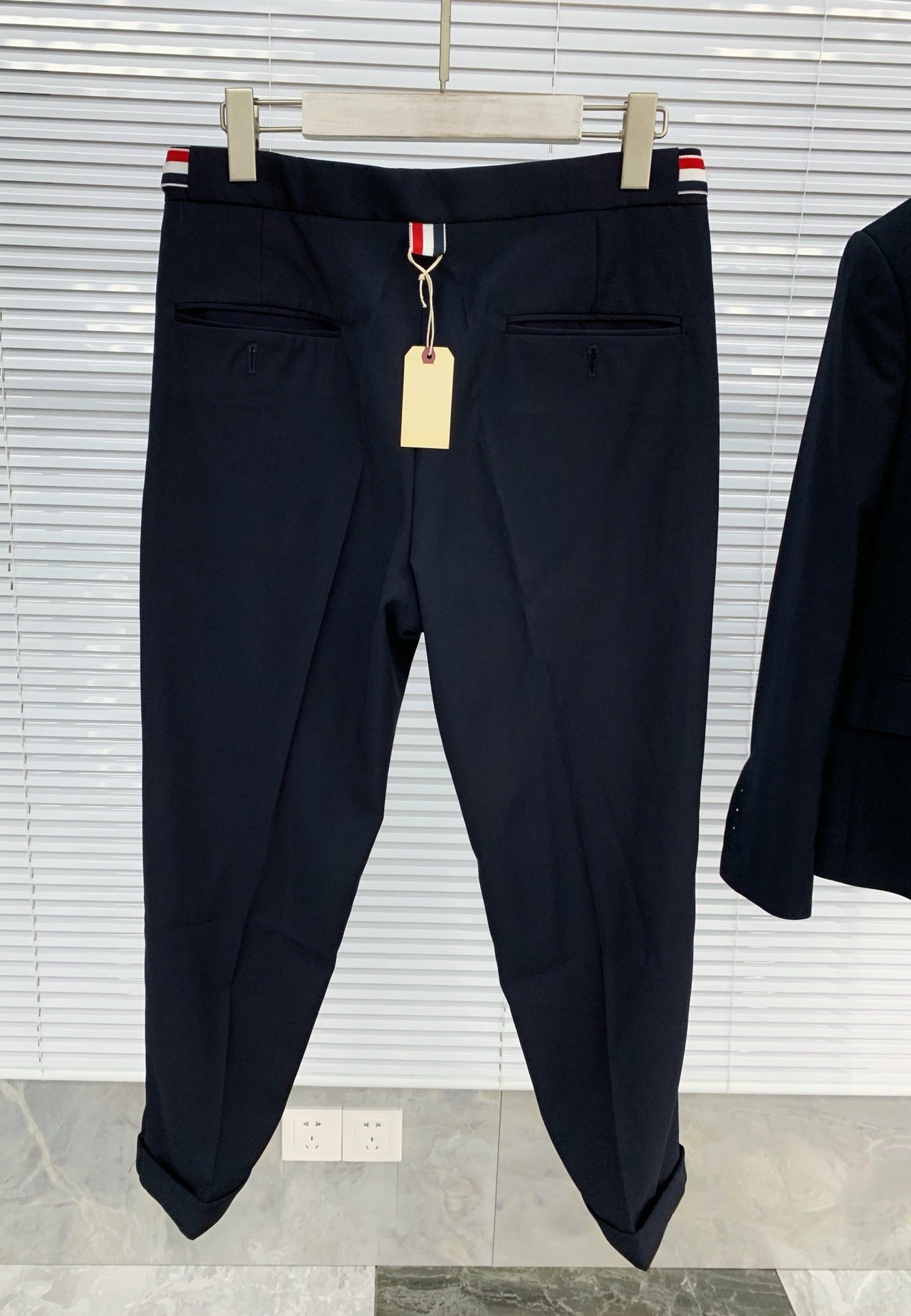 Grey, Navy and Black Suit Pant - FashionHype.xyz
